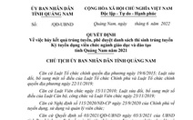 Quảng Nam hủy kết quả trúng tuyển viên chức giáo dục đối với 42 thí sinh