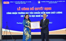 Trường du lịch Saigontourist đạt chuẩn kiểm định chất lượng cơ sở giáo dục nghề nghiệp