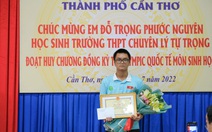 Cần Thơ khen thưởng học sinh giành huy chương Olympic sinh học quốc tế