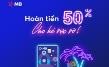 Hoàn 50% với thẻ tín dụng MB JCB