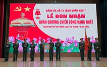 Quân khu 7 đón nhận Huân chương Chiến công hạng nhất