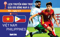 Lịch trực tiếp U19 Việt Nam - U19 Philippines