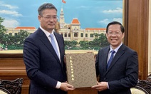 Chủ tịch TP.HCM Phan Văn Mãi tiếp tân Tổng lãnh sự Trung Quốc
