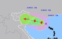 Bão số 2 giật cấp 11, đang hướng vào vùng biển Quảng Ninh - Nam Định