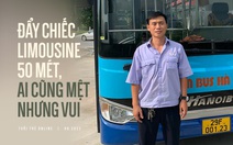 Tài xế xe buýt giúp đẩy limousine giải ách tắc trên cầu Vĩnh Tuy: 'Ai cũng mệt nhưng vui'