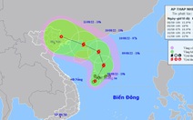 Hướng di chuyển của áp thấp nhiệt đới còn nhiều thay đổi, 60-70% khả năng sẽ mạnh lên thành bão