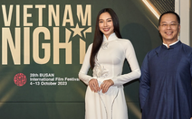 Thùy Tiên đưa tà áo dài đến với Đêm Việt Nam tại Busan