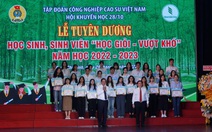 VRG trao 611 suất học bổng cho con em ngành cao su