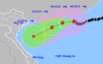 Bão số 4 đi lệch lên phía bắc, bắt đầu suy yếu