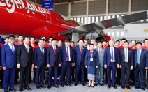 Chủ tịch Quốc hội thăm Trung tâm Kỹ thuật tàu bay hợp tác Vietjet và Lao Airlines