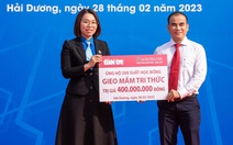 Tháng thanh niên: Bạn đọc báo Tuổi Trẻ tặng 200 xe đạp cho học trò nghèo tỉnh Hải Dương