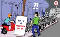 Vỉa hè và mối tình tay ba