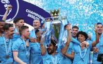 Manchester City ăn mừng chức vô địch Premier League