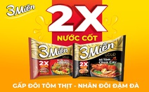 Mì 3 Miền nâng cấp gói nước cốt 2X nhân đôi đậm đà