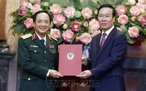 Chủ tịch nước trao quyết định thăng quân hàm thượng tướng cho ông Trịnh Văn Quyết