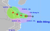 Áp thấp nhiệt đới cách bờ hơn 200km, miền Trung đang mưa lớn