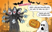 Cosplay 'ba đầu sáu tay' chơi Halloween