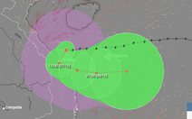 Bão Trà Mi cách Đà Nẵng 95km, miền Trung đang mưa to, gió mạnh dần lên