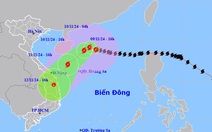 Thời tiết hôm nay 10-11: Bão Yinxing bắt đầu đổi hướng xuống phía nam, đất liền ngày nắng