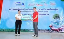 Keppel đưa máy lọc nước nhiễm mặn đến với người dân Bến Tre và Trà Vinh