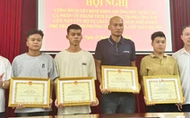 Khen thưởng 4 'người hùng' dũng cảm cứu người trong vụ cháy ở Trung Kính