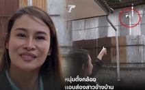 Cô gái bị hàng xóm dùng camera và flycam theo dõi
