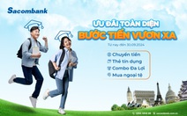 Sacombank miễn 100% phí chuyển tiền du học