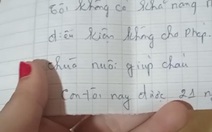 Đáng thương 2 cháu bé bị bỏ rơi trước cổng chùa kèm mảnh giấy nhờ chùa nuôi giúp