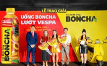 Trà mật ong Boncha trao 3 xe Vespa cho khách hàng