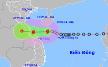 Áp thấp nhiệt đới mạnh lên thành bão số 4, tâm bão đang cách Đà Nẵng 210km