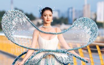 Hoàng Thùy, Đặng Thanh Ngân, Thạch Thu Thảo diễn thời trang biển