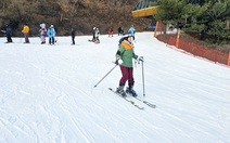 Mê mẩn chốn chơi của tín đồ trượt tuyết giữa thung lũng tuyết trắng Hàn Quốc