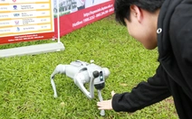 Học sinh thích thú bắt tay chó robot, mở 'túi mù' khi đi nghe tư vấn tuyển sinh