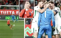 Cầu thủ Ireland phát cuồng khi thủ môn cản phá thành công penalty của Ronaldo
