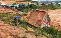 Khu tái định cư tránh sạt lở bị sạt lở, hơn 70 hộ dân sống trong sợ hãi