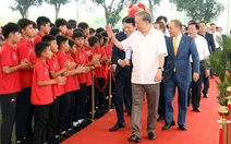 Tổng Bí thư Tô Lâm dự lễ khởi công sân vận động mái vòm hiện đại nhất Việt Nam