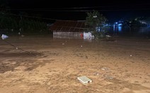 Quốc lộ 20 dẫn vào Đà Lạt ngập sâu do mưa lớn
