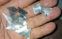 'Đinh tặc' rải 'át rô' bằng inox trên đường Đỗ Mười, vô hiệu hóa xe hút đinh