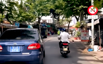 Xử phạt lái xe biển xanh đi vào đường cấm ở TP.HCM