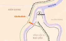 Cà Mau sẽ xây cầu Ba Đình 470 tỉ đồng kết nối với An Giang