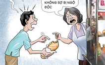 Bà bán bánh mì bảo vệ thực khách khỏi ngộ độc