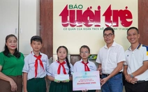 Cô trò gây quỹ nhờ báo Tuổi Trẻ gửi đồng bào vùng lũ
