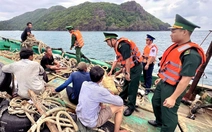 Chìm tàu cá ở vùng biển Côn Đảo, 5 ngư dân được cứu kịp thời