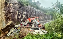 Cận cảnh hiện trường vụ tai nạn 6 người chết trên đèo Khánh Lê