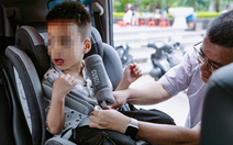 Cục CSGT: Có thể sử dụng ghế, đệm hoặc dây đai dành riêng phù hợp với trẻ trên ô tô