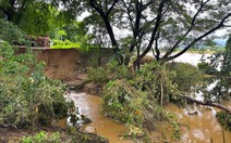 Sạt lở 5km dọc sông Cái Phan Rang, uy hiếp quốc lộ 27 đi Lâm Đồng