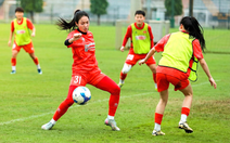 Tuyển nữ Việt Nam "luyện công" tại Nhật Bản