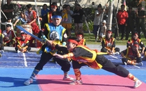 Độc đáo giải cờ người võ thuật ở Hà Tiên