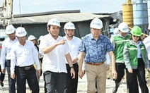 Bí thư Thành ủy TP.HCM Trần Lưu Quang kiểm tra tiến độ thi công nhà máy đốt rác phát điện