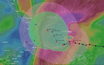 Bão số 15 mạnh lên cấp 12, giật cấp 15, từ hôm nay bão đi chậm lại và lắt léo